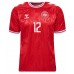 Denmark Kasper Dolberg #12 Replica Home Shirt Euro 2024 Short Sleeve